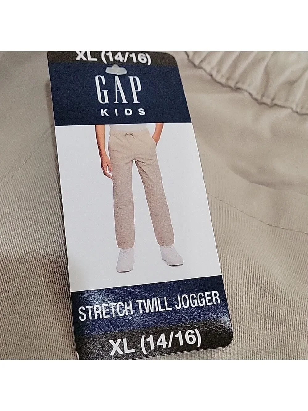 GAP Boys Stretch Twill Jogger Khaki NWT - Multiple Sizes